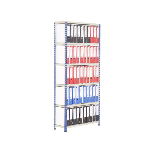 An image of 50 A4 Files Lever Arch Storage Unit Blue by Rapid 2