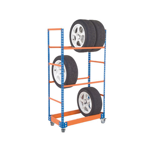 An image of Rapid 2 Mobile Tyre Bay With 3 Levels (Width: 915 Length: 455 Height: 1700)