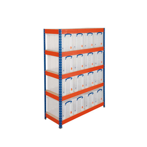 An image of 16 Really Useful Boxes Storage Unit - Blue by Rapid 3