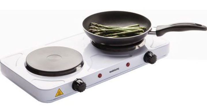 Portable Electric Twin Tabletop Hob 
