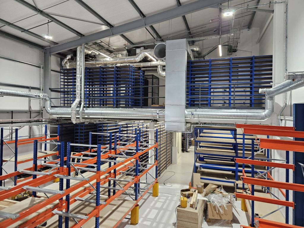 Variety of Industrial Racking & Shelving in a warehouse 