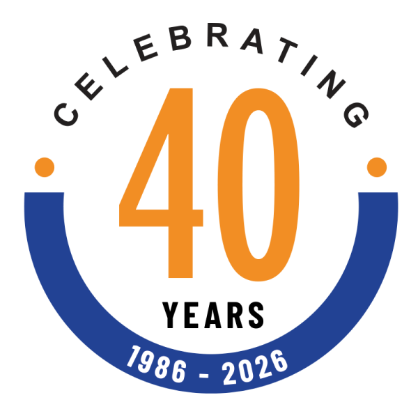 Rapid Racking 40 years logo
