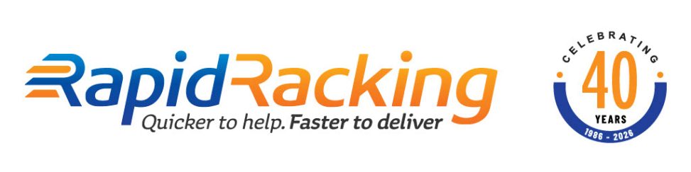 Rapid Racking 40 years banner