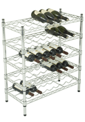 Chrome wine rack