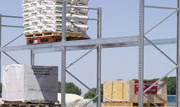 Galvanised pallet racking
