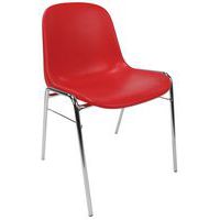 Recycled Plastic Office Chair - Chrome Frame - Stackable - Manutan Expert