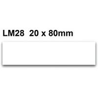 White Blank Location Markers - Magnetic Labels - Pack Of 100 - Manutan Expert