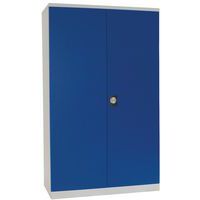 Tall Metal Cupboard - Drawers & Shelves - Workshop Cabinets - Manutan