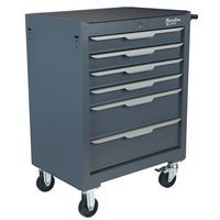 Steel Six-Drawer Trolley - Manutan Expert