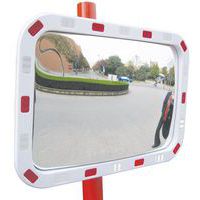 90° Rectangular Safety Mirror - Convex - Outdoor Traffic - Manutan UK