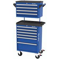 Trolley with top box containing four drawers and a flat top surface - Manutan Expert