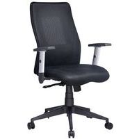 Penelope office chair with medium backrest - Fabric - Manutan