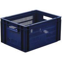 Euro Stacking Container - Ventilated Sides & Solid Base - Manutan UK