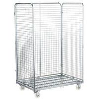 Large Roll Cage/Container - 3 Sides - 600kg Capacity - Manutan Expert