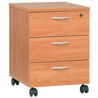 Mobile pedestal with 3 drawers