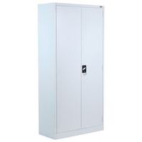 Tall Metal Cupboard - Adjustable Shelves - Flat Pack - Manutan Expert Aris