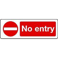 Red/White No Entry & Pictorial No Access Traffic/Road Safety Sign