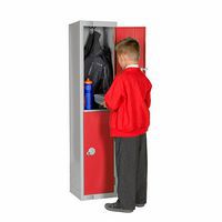 Red Elite School Lockers In Use
