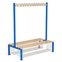 Blue Double-sided Storage Bench.