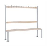 Primary School Changing Room Bench - Single-Sided - Coat Rack - Elite