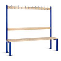 Primary School Changing Room Bench - Single-Sided - Coat Rack - Elite
