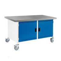Bott Cubio Mobile Workbench With Lino Worktop HxWxD 840x1500x750mm