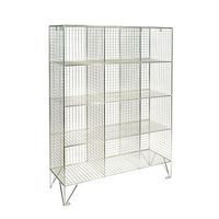 Wire Mesh Lockers 12 Compartments - 1370x910x457mm Empty