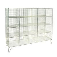 Wire Mesh Lockers 20 Compartments - 1370x1515x457mm