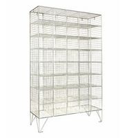 Wire Mesh Lockers 40 Compartments - 1370x830x457mm
