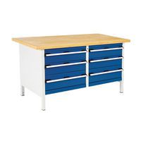 Bott Cubio Heavy Duty Workbench With 6 Drawers - Industrial Use