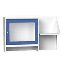 Computer workstation with file holder