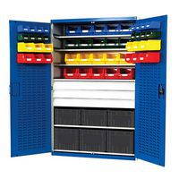 Bott Cubio 3 Drawer Louvre Tool Storage Cabinet 54 Bins 2000x1300mm