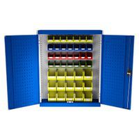Bott Cubio Louvre/Perfo Workshop Storage Cabinet 43 Bins 1000x1050mm