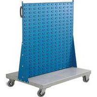 Double Sided Louvre Panel Trolley without Bins - Storage