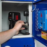 Single socket available in each locker