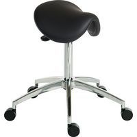 Sit/Stand Cushioned Saddle Stool for Ergonomic Seating and Comfort