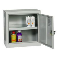 Grey Blue Storage Cupboard in Operation