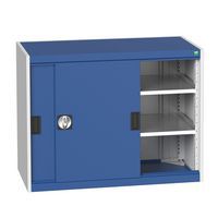 Bott Cubio Sliding Door Metal Storage Cabinet HxW 800x1050mm - Secure