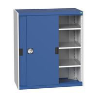 Bott Cubio Sliding Door Metal Storage Cabinet HxW 1200x1050mm - Secure