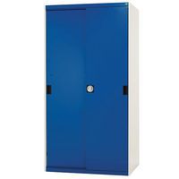 Bott Cubio Sliding Door Metal Storage Cabinet WxD 2000x525mm - Secure