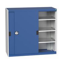 Bott Cubio Sliding Door Metal Storage Cabinet HxW 1200x1300mm - Secure