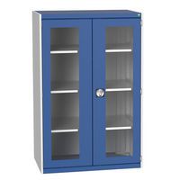 Bott Cubio Metal Cabinet With Vision Doors 1600x1050mm - Secure