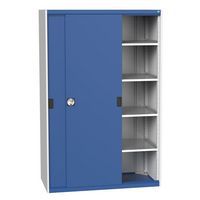 Bott Cubio Sliding Door Metal Storage Cabinet HxW 2000x1300mm - Secure