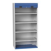 Bott Cubio Roller Shutter Metal Cabinet With 4 Shelves 2000x1050x650mm