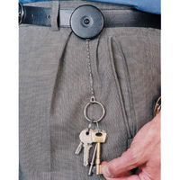 Self-Retracting Key Reels attached to belt