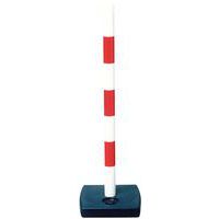 Post for chain on PVC base