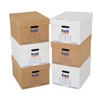 100 A4 Storage Archive Filing Cardboard Boxes 15 X 12 X 9