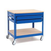 Rapid 1 Mobile Tool Station with Double Drawers- Blue