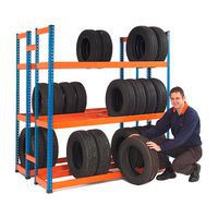 Rapid 1 Double Sided Tyre Racks In Use