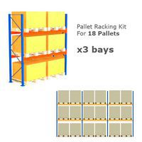 Pallet Racking Kit - Holds 18 Pallets - Sized (H) 1000 x (W) 1200 x (D) 1000